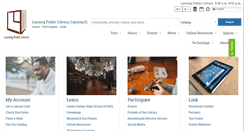 Desktop Screenshot of lansingpl.org