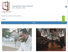 Tablet Screenshot of lansingpl.org